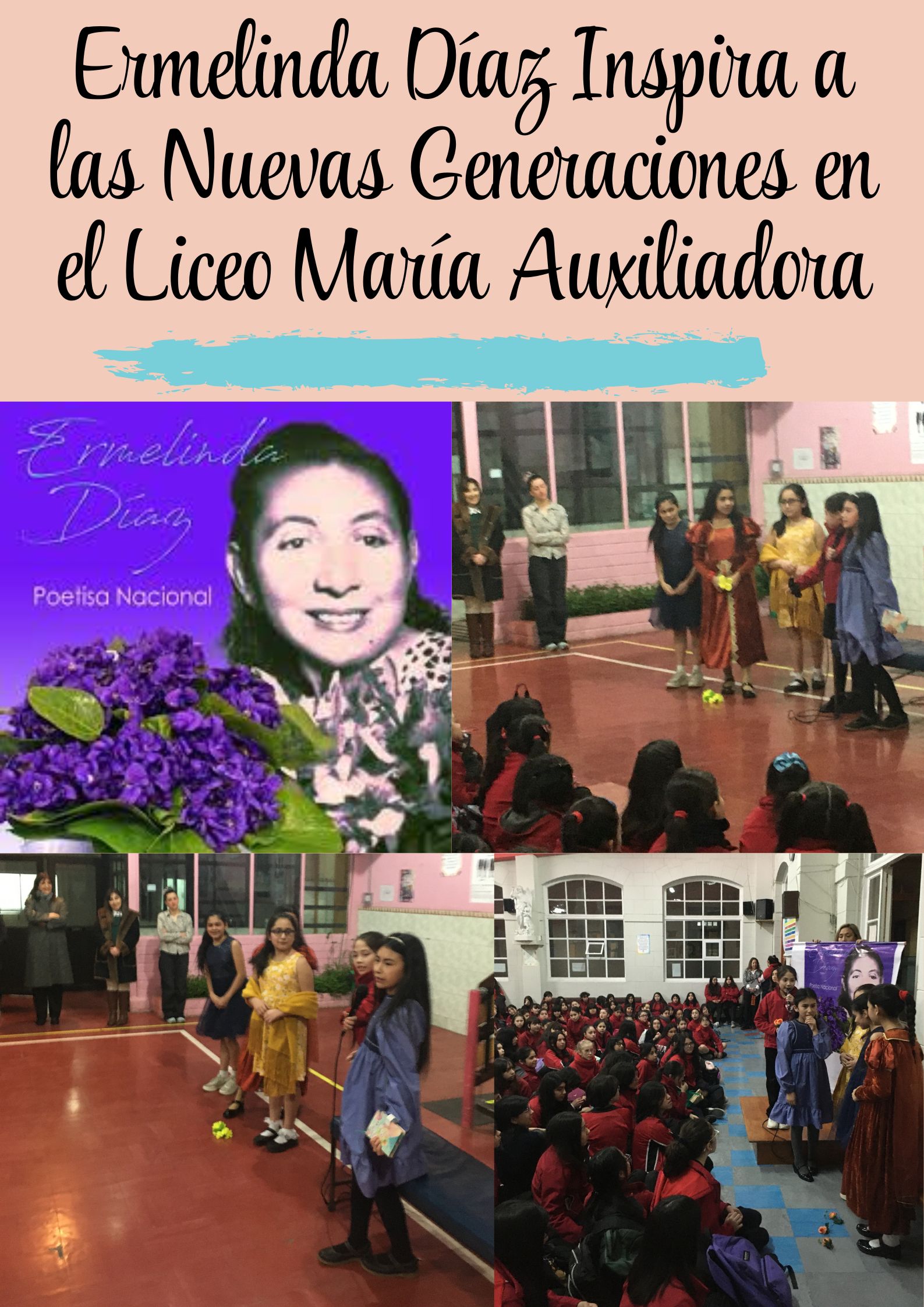 Ermelinda Díaz en el Liceo María Auxiliadora: Celebrando la Poesía Chilena