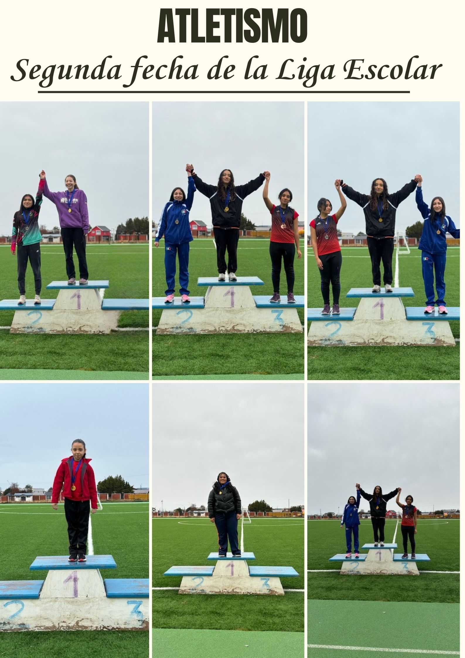 Segunda Fecha de la Liga Escolar de Atletismo en el Estadio Fiscal
