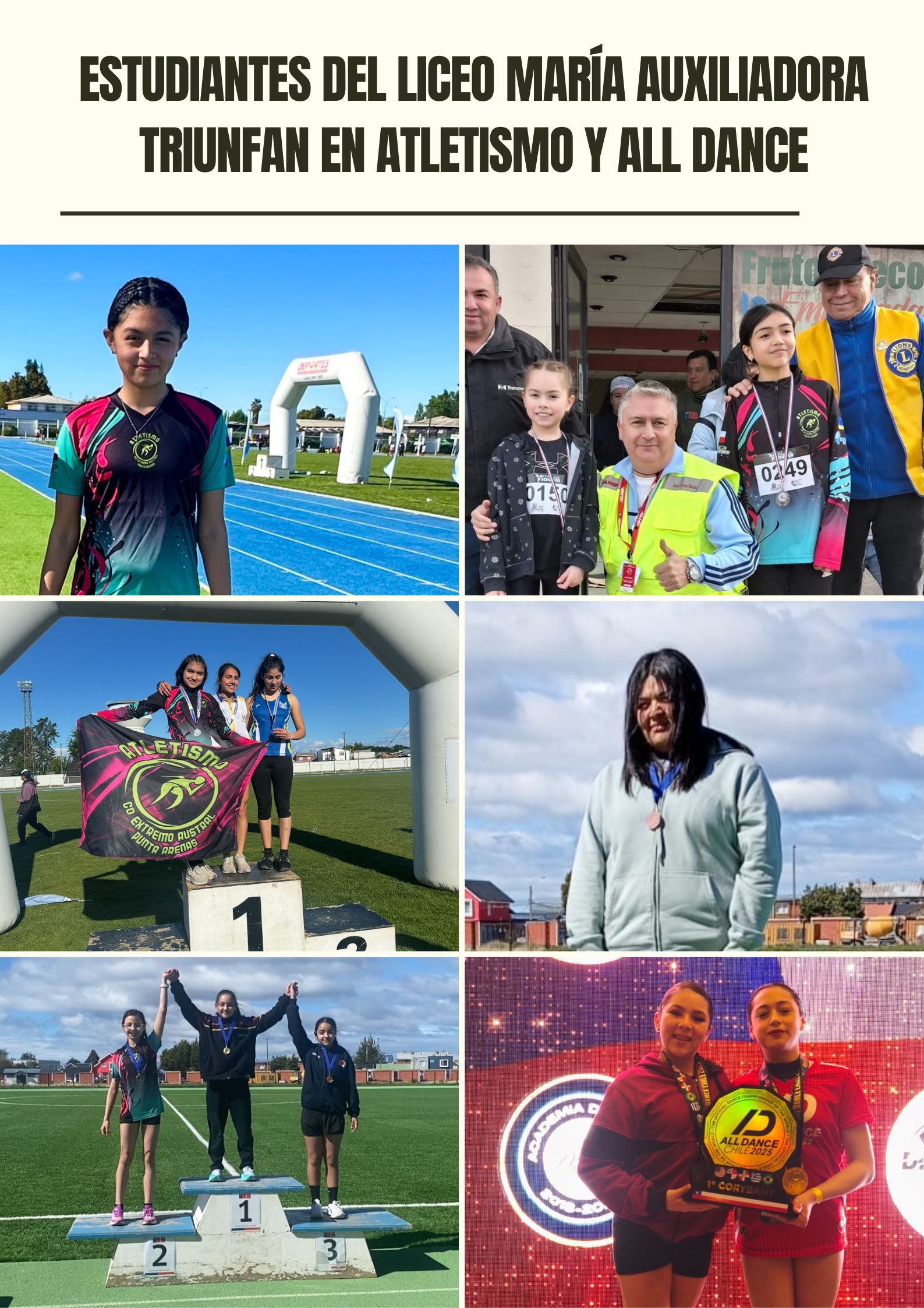 Estudiantes del Liceo María Auxiliadora Triunfan en Atletismo y All Dance