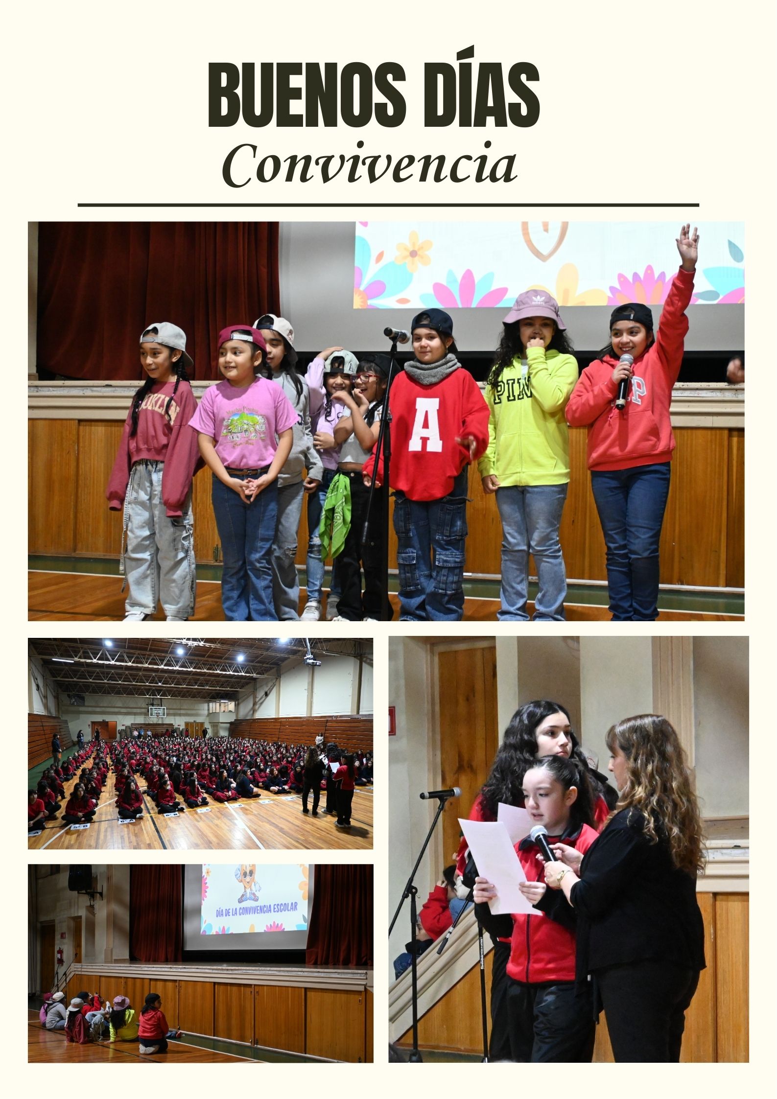 Estudiantes del Liceo participaron en jornadas masivas de “Buenos Días” para fortalecer la convivencia escolar