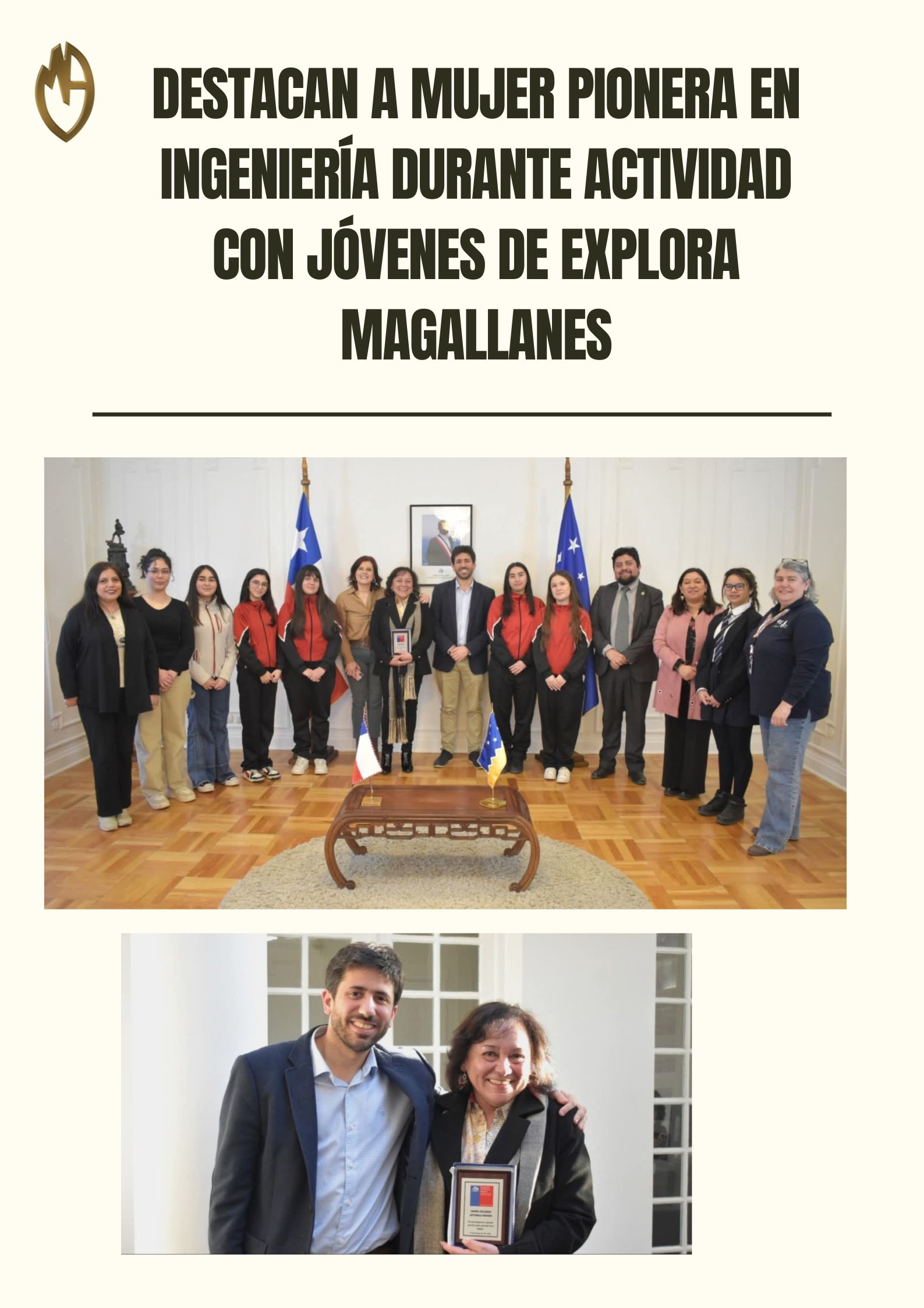 Destacan a mujer pionera en ingeniería durante actividad con jóvenes de Explora Magallanes