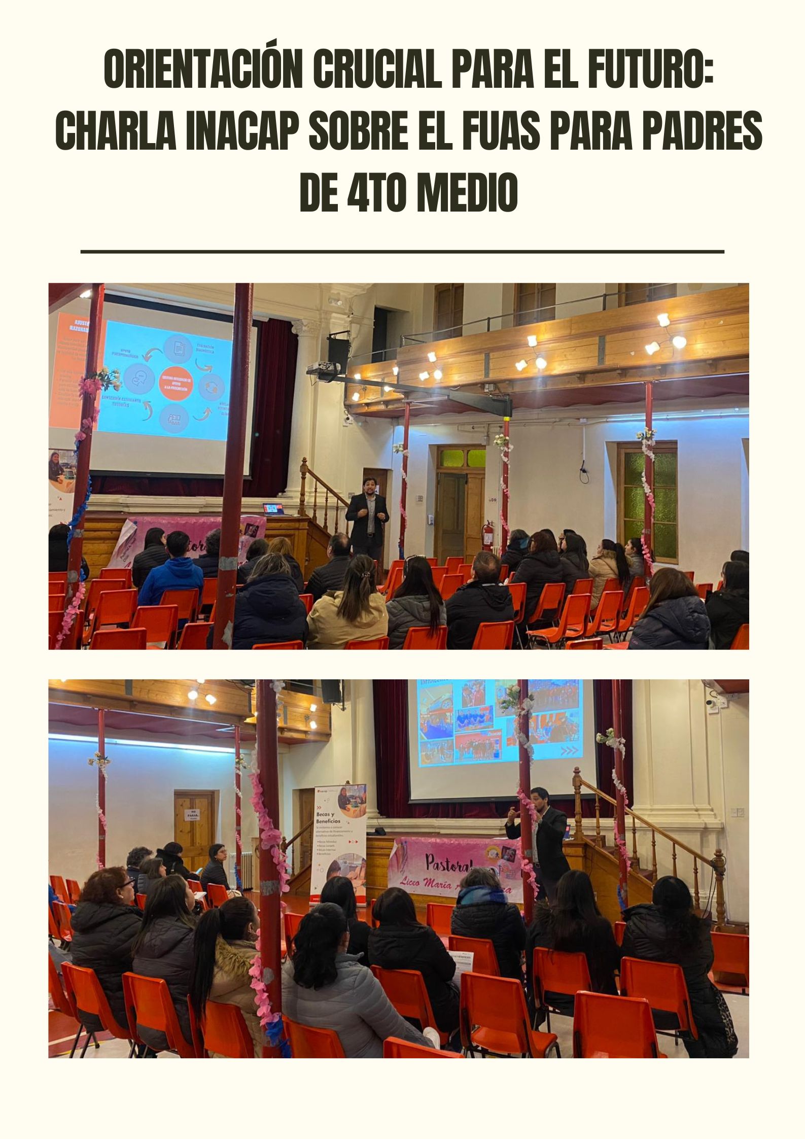 Orientación Crucial para el Futuro: Charla Inacap sobre el FUAS para Padres de 4to Medio