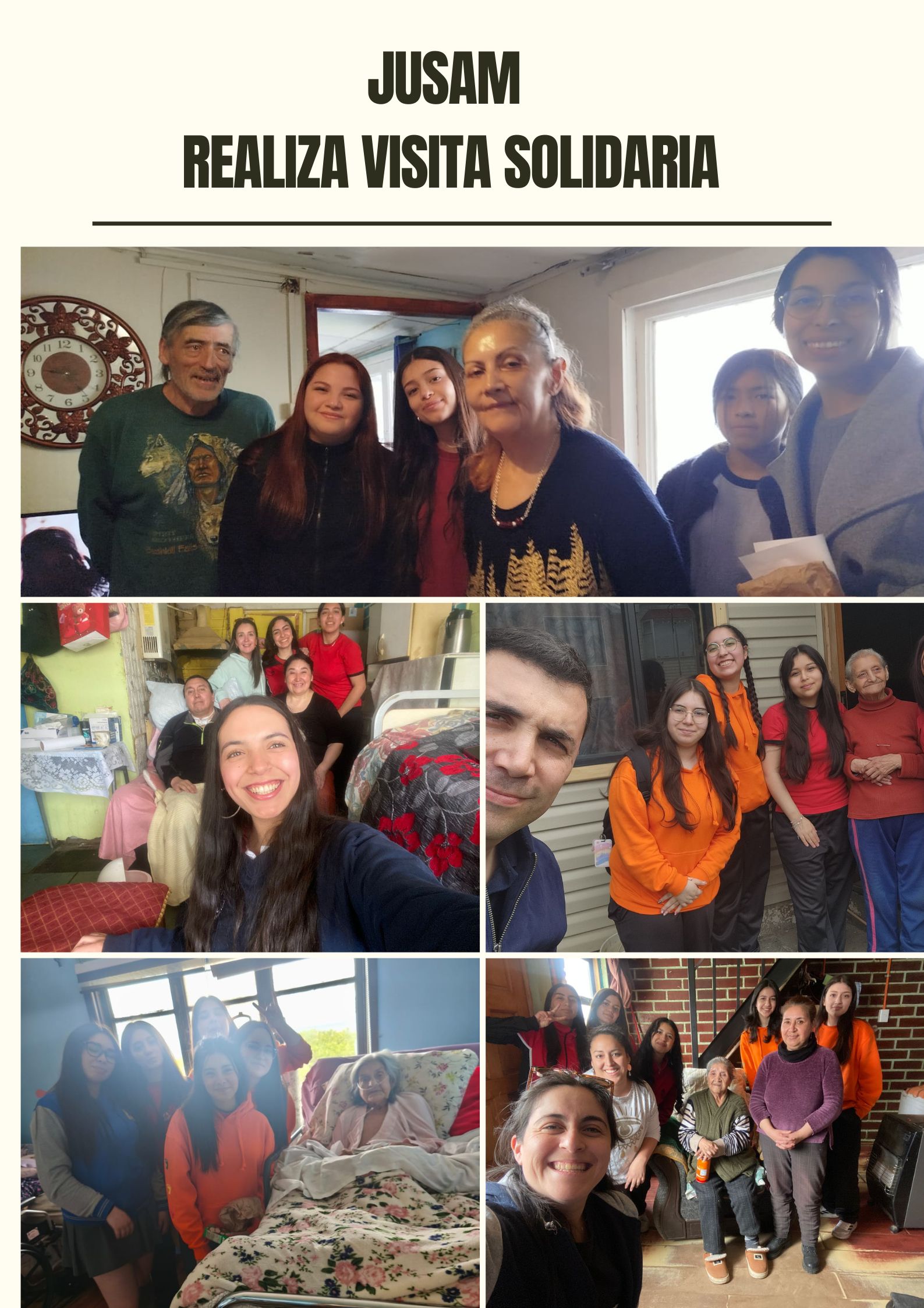 JUSAM Realiza Visita Solidaria a Adultos Mayores