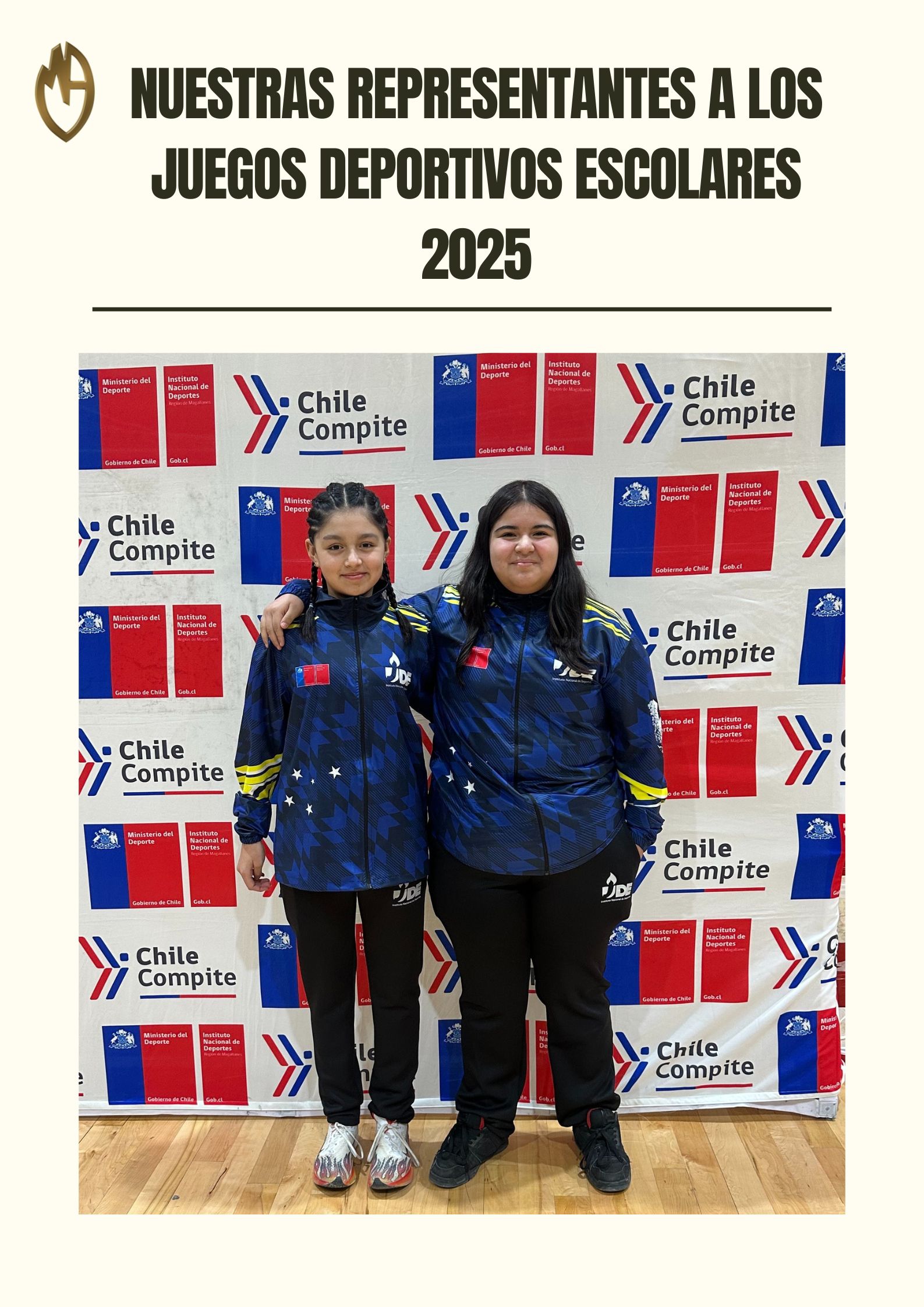 Nuestras alumnas representarán al liceo ya la región en los Juegos Deportivos Escolares Santiago 2025