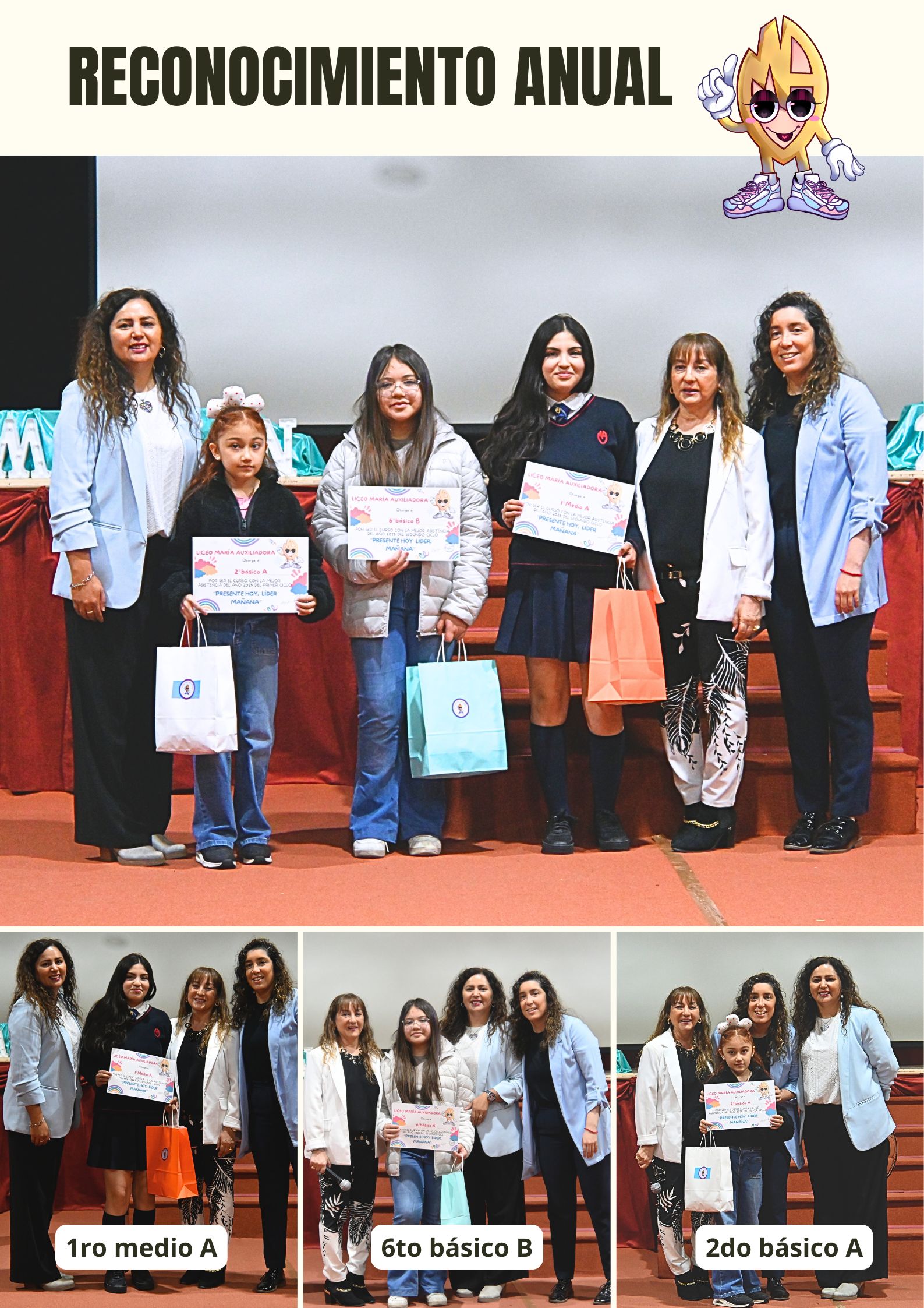 ¡Asistencia Impecable! Cursos Destacados Reciben Reconocimiento Anual