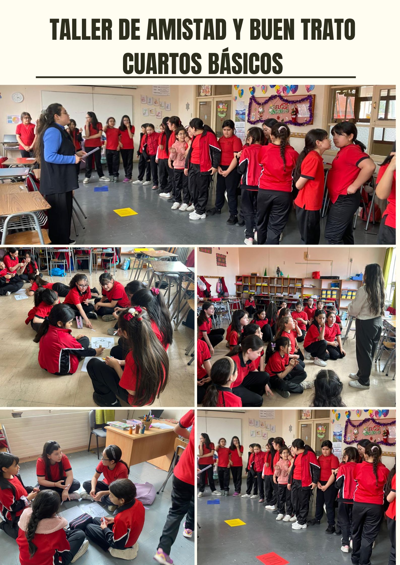 ¡Fomentando la Convivencia! Exitosos Talleres de Amistad y Buen Trato para 4° Básicos