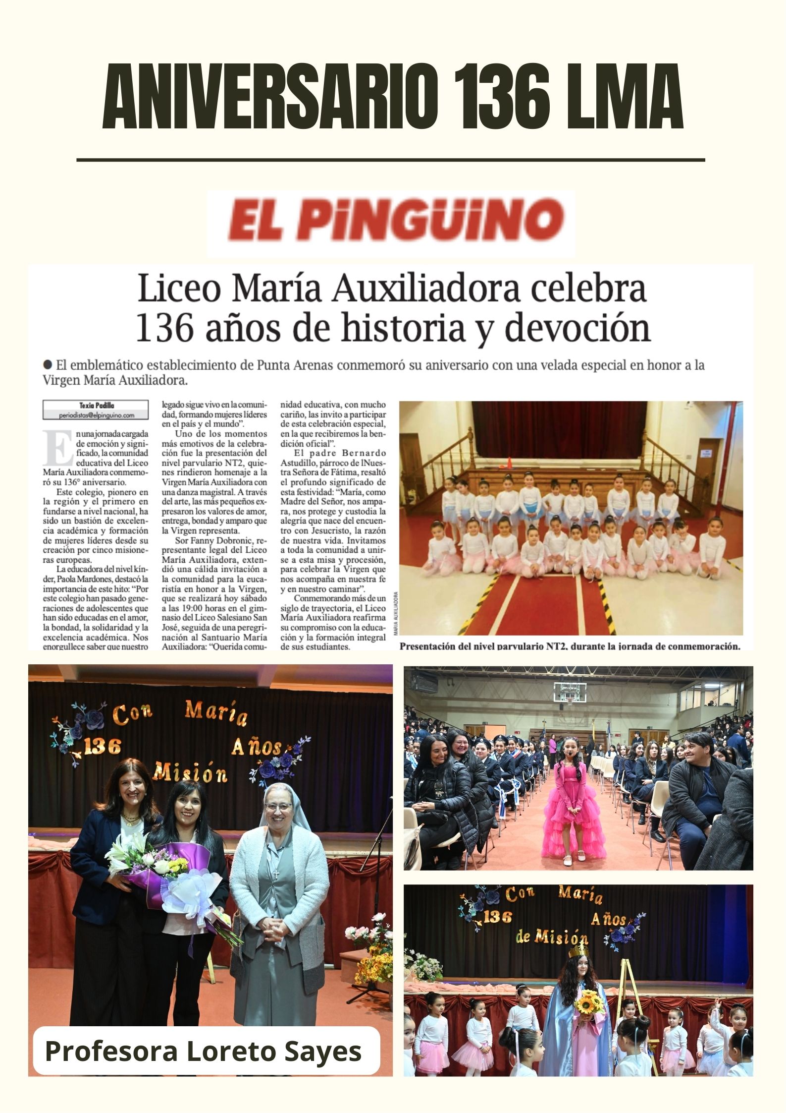 ¡Celebramos 136 años de historia y fe en el Liceo María Auxiliadora! 