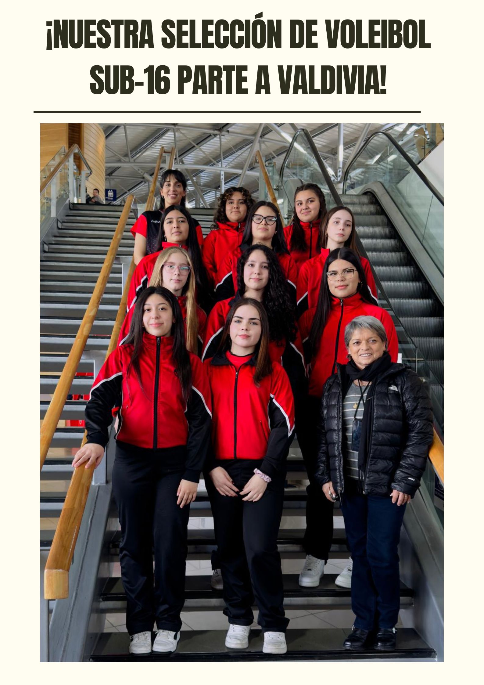 ¡Nuestra Selección de Voleibol Sub-16 Parte a Valdivia para Competir en Prestigiosa Copa Deportiva!
