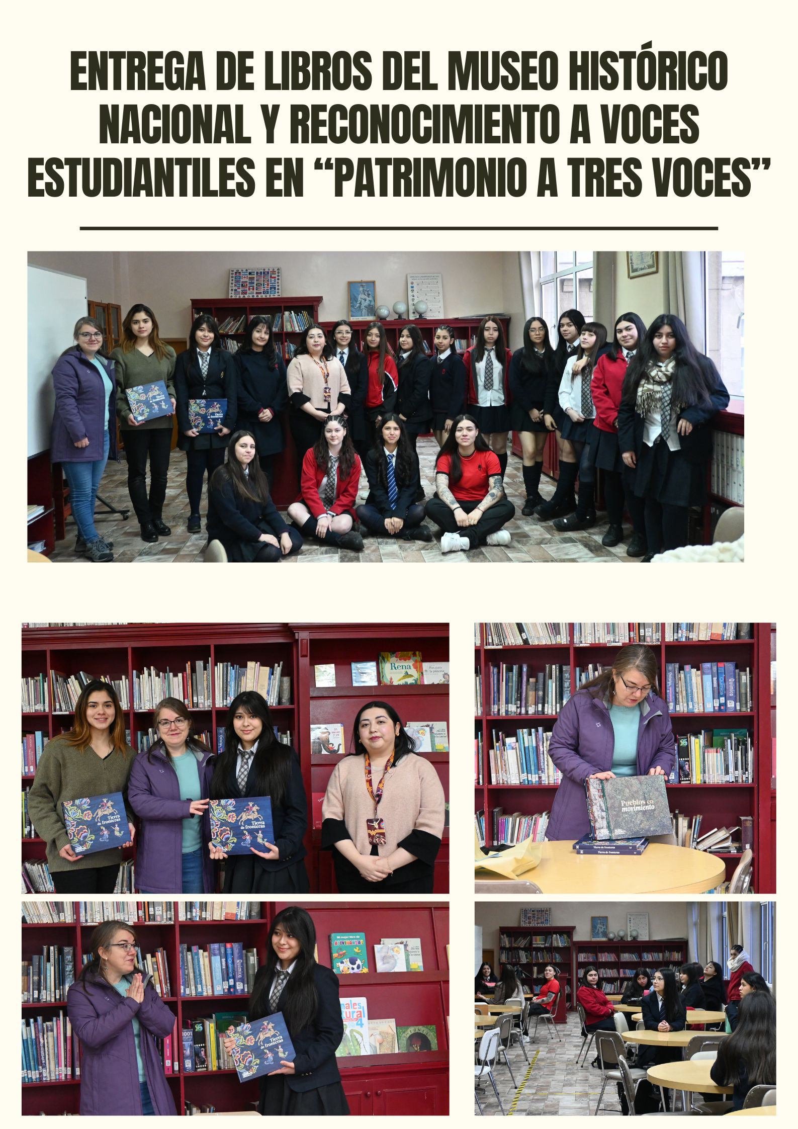 Entrega de Libros del Museo Histórico Nacional y Reconocimiento a Voces Estudiantiles en “Patrimonio a Tres Voces”