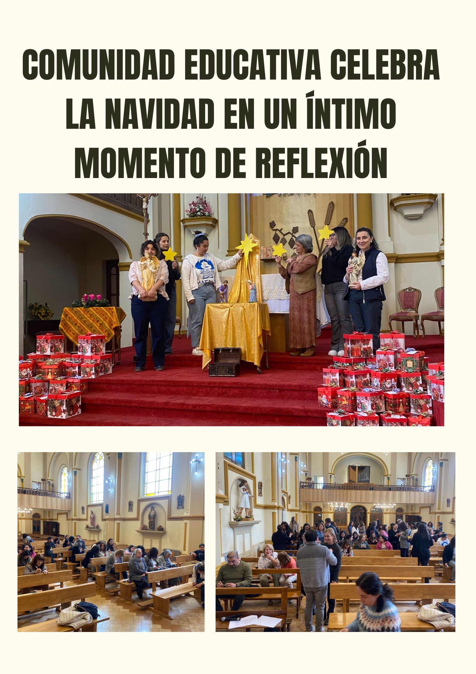 Un Encuentro de Luz: Comunidad Educativa celebra la Navidad en un íntimo momento de reflexión