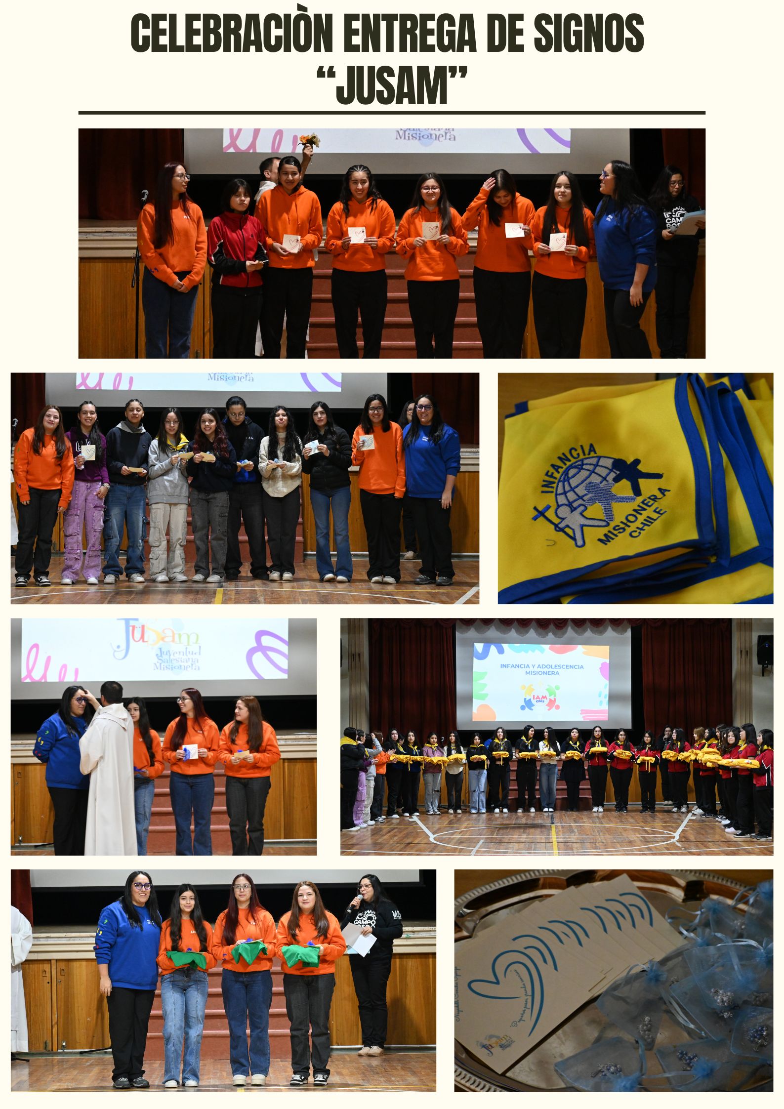 Ceremonia de Entrega de Signos Pastorales en el Liceo María Auxiliadora