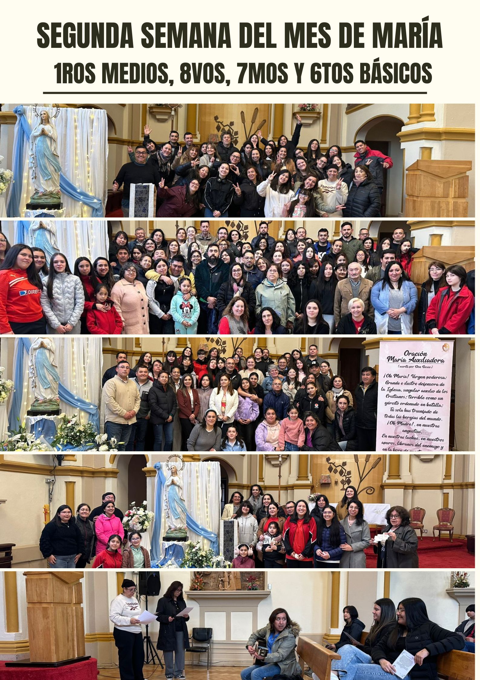 ¡Unidos en Oración! Nuestros Estudiantes Celebran con Devoción el Mes de María