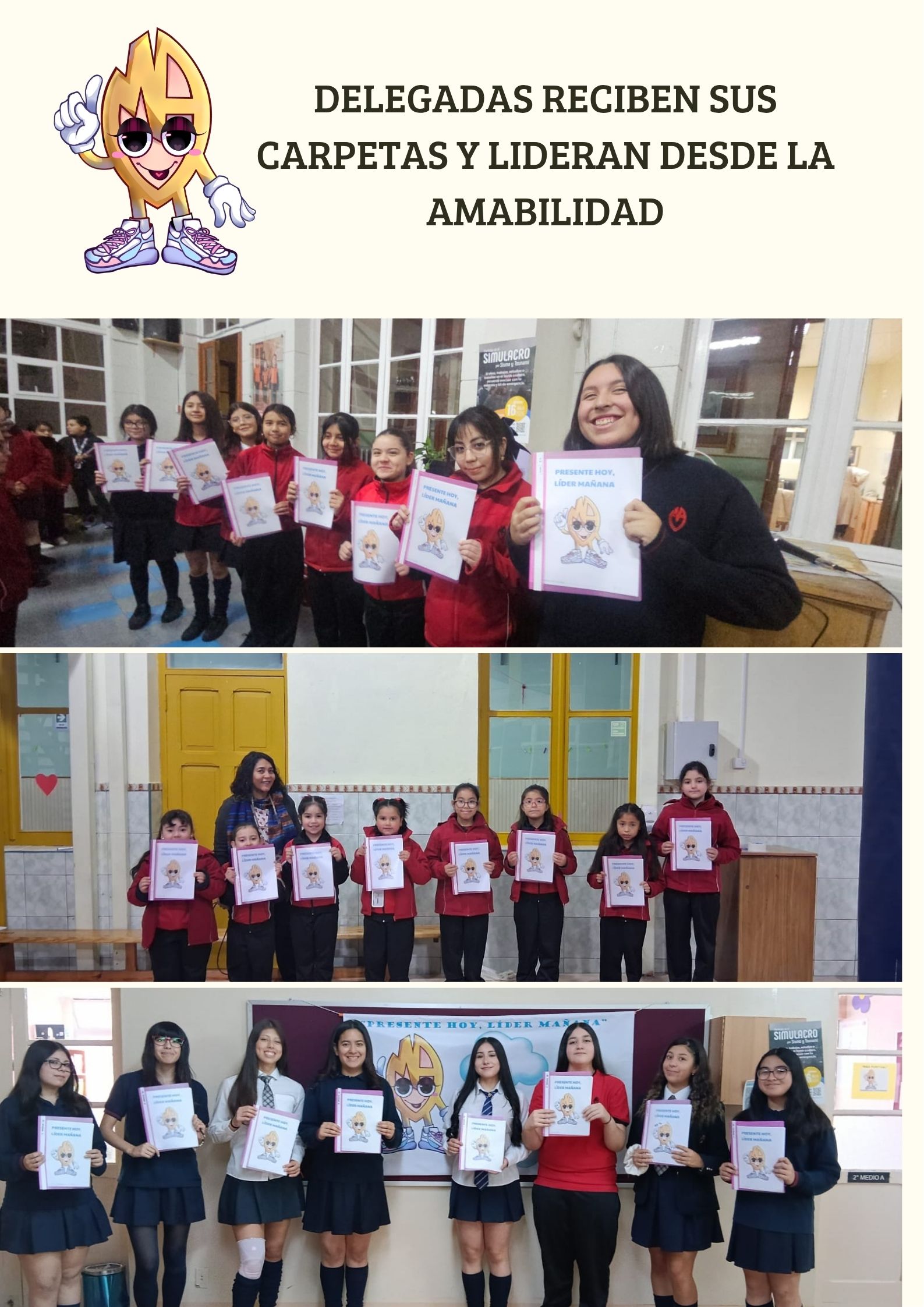 Delegadas reciben sus carpetas y lideran desde la amabilidad