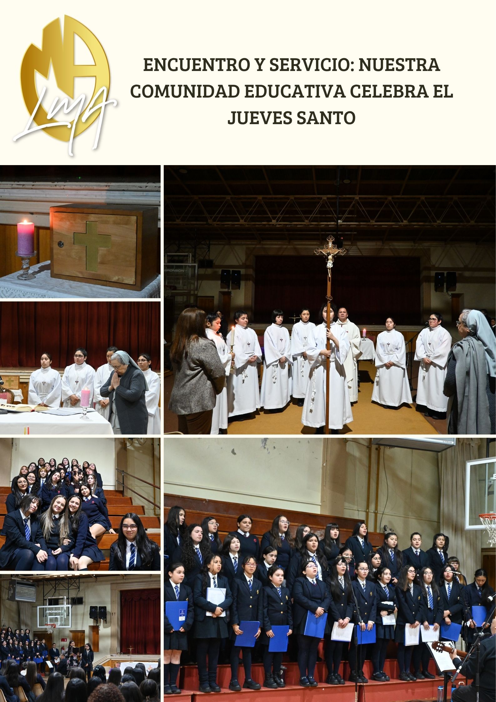 Encuentro y Servicio: Nuestra Comunidad Educativa Celebra el Jueves Santo