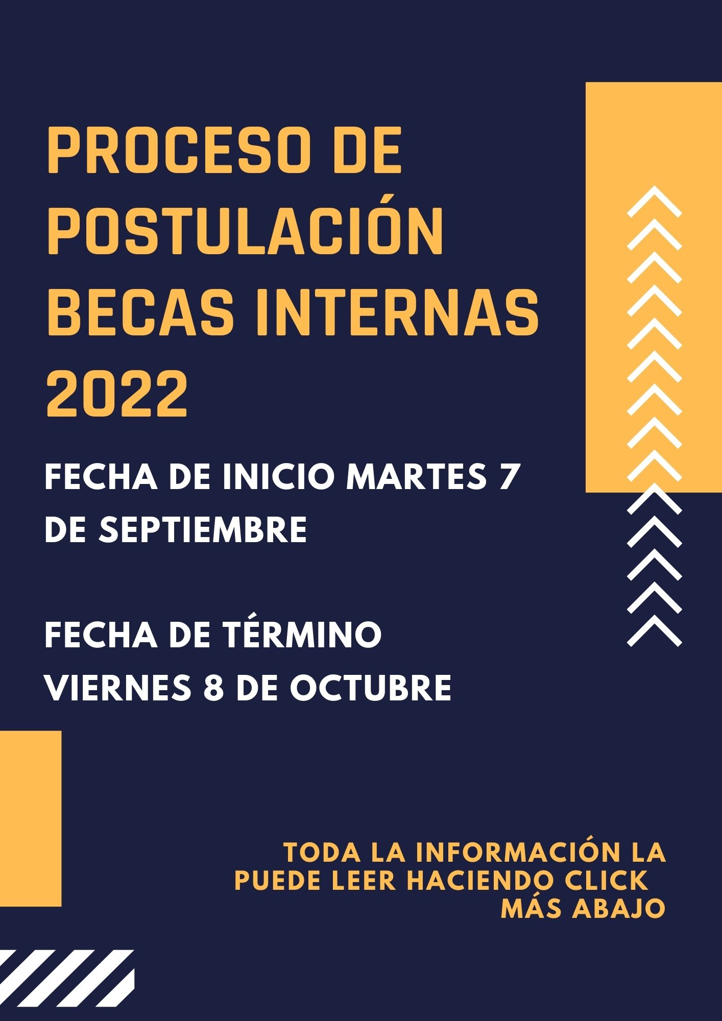 PROCESO DE POSTULACIÓN BECAS INTERNAS 2022